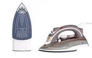 "Adler" AD 5030 lygintuvas Garinis lygintuvas Keraminis padas 3000 W Rudos, pilkos, baltos spalvos