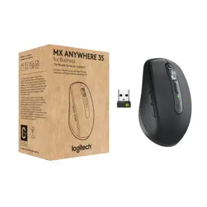 Logitech MX Anywhere 3S for Business, Right-hand, Laser, RF Wireless + Bluetooth, 8000 DPI, Graphite
