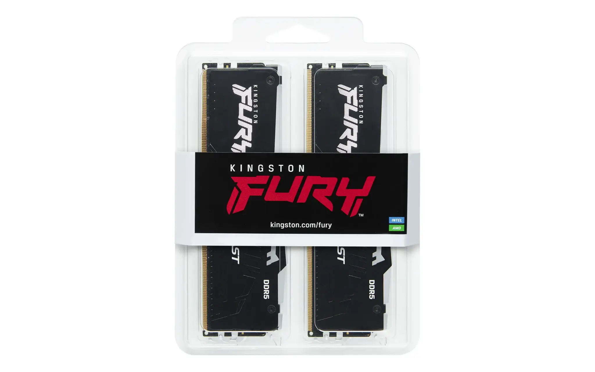 Kingston Technology FURY Beast 32GB 6400MT/s DDR5 CL32 DIMM (Kit of 2) RGB EXPO, 32 GB, 2 x 16 GB, DDR5, 288-pin DIMM, Black