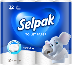Tualetinis popierius SELPAK, 140 lapų, 3 sluoksniai, 32 vnt.