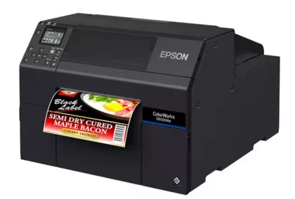ColorWorks D6500 dye ink, peeler, disp., USB, Ethernet, black
