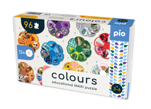 Lavinanti dėlionė COLOURS, 3-6 metų vaikams