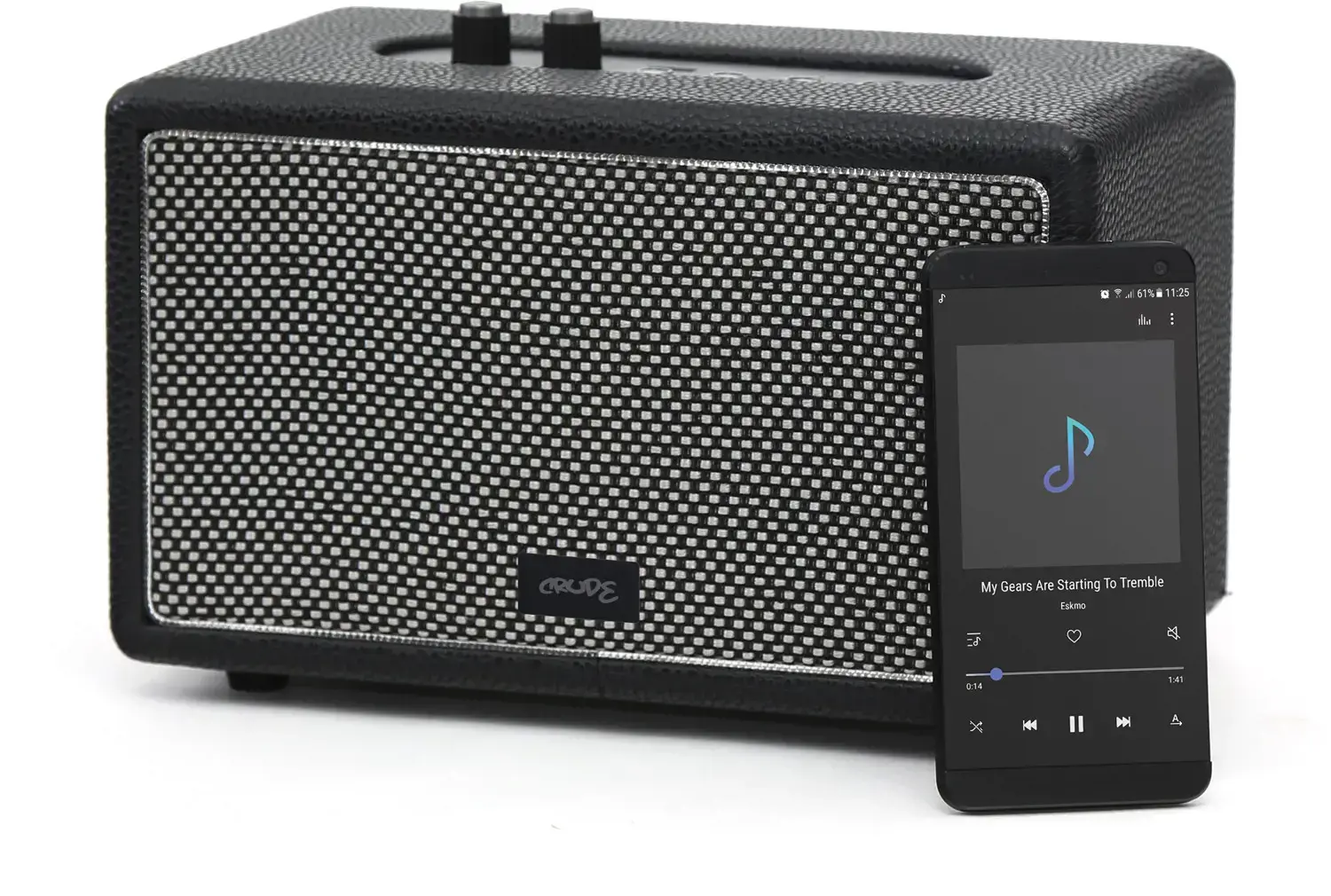 Platinet CRUDE, 30 W, 30 W, Laidinis ir belaidis, 10 m, Stereofoninis nešiojamas garsiakalbis, Juoda, Pilka