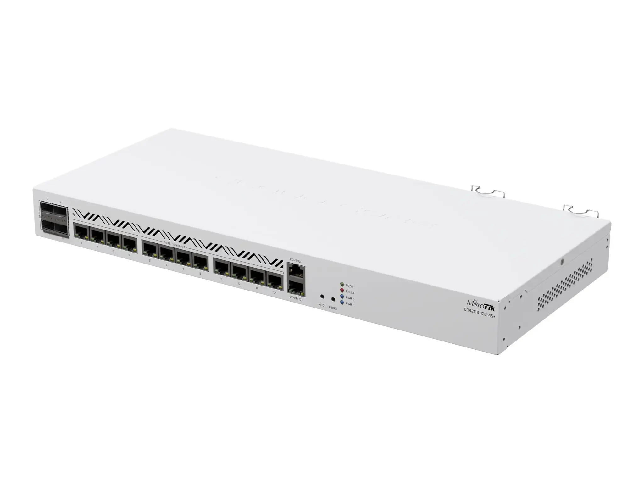 NET MARŠRUTIZATORIUS 1000M 12 PRIEVADŲ 4SFP+/CCR2116-12G-4S+ MIKROTIK