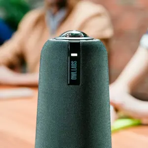 Owl Labs Meeting Owl 4+ 360-Degree, 4K Smart Video Conference Camera, Microphone and Speaker (Automatic Speaker Focus, Smart Zooming and Noise Equalising), Group video conferencing system, CMOS, 4K Ultra HD, 30 fps, Charcoal