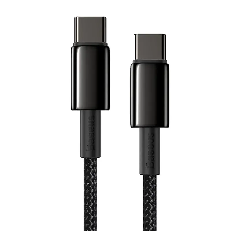 "Baseus" C tipo USB - C tipo USB kabelis "Power Delivery Quick Charge" 100W 5A 1 m juodas (juodas)