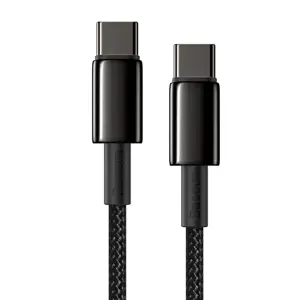 "Baseus" C tipo USB - C tipo USB kabelis "Power Delivery Quick Charge" 100W 5A 1 m juodas (juodas)