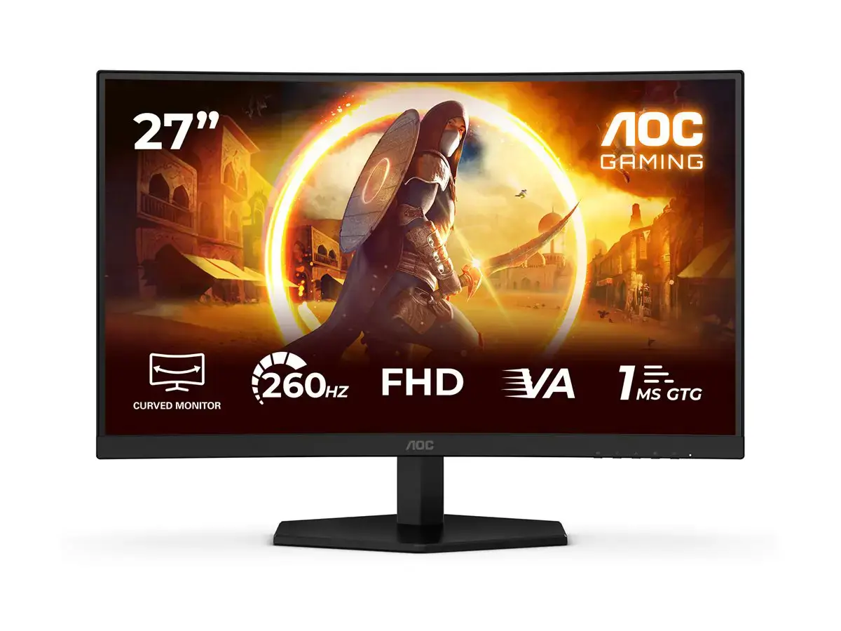 AOC C27G42ZE | 27 " | Fast VA | FHD | 16:9 | 260 Hz | 1 ms | 1920 x 1080 pixels | 300 cd/m² | HDMI ports quantity 1 | Black