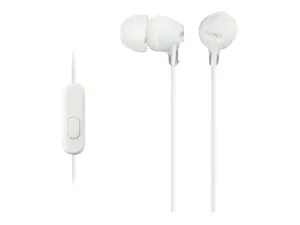 "Sony" EX serijos ausinės MDR-EX15AP, baltos spalvos