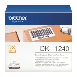 Brother DK-11240, baltas, DK, 102 x 51 mm, 600 vnt.