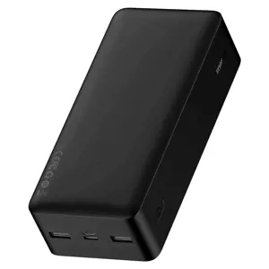 "Baseus Bipow" maitinimo bankas su ekranu 30000mAh 15W black (Overseas Edition) Black (juodas)