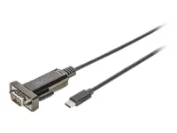 DIGITUS C 2.0 tipo USB į serijinį konverterį DSUB 9M 1 m ilgio kabelis