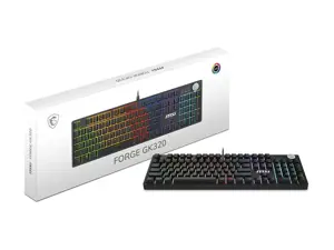 KEYBOARD GAMING BLACK US/FORGE GK310 RED MSI