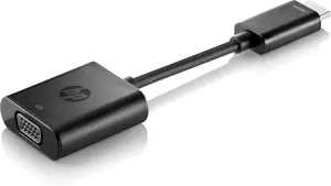 HP HDMI to VGA Adapter, 0.045 m, HDMI, VGA (D-Sub), Male, Female, Black