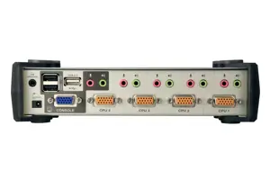 ATEN CS1734B-A7-G ATEN CS1734B 4-Port USB 2.0 KVMP Switch OSD, 4x USB Cables, 2-port Hub, Audio