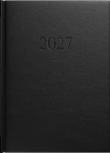 Darbo knyga MANAGER Day 2027, A5, PU, juoda