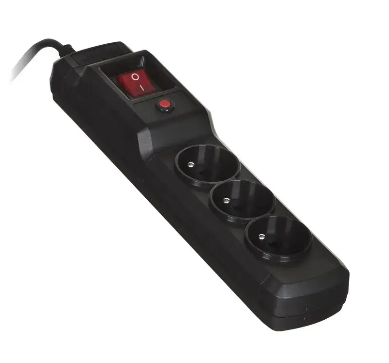 Activejet COMBO 3GN 5M juoda maitinimo juosta su laidu