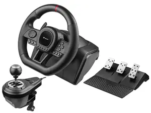 Tracer SimRacer Manual Gearbox 6in1 Black Steering wheel + pedals + shifter Analogue Nintendo Switch, PC, PlayStation 4, Playstation 3, Xbox One, Xbox 360