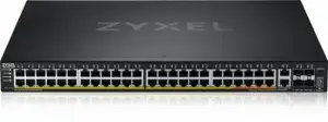 Zyxel XGS2220-54HP, valdomas, L3, Gigabit Ethernet (10/100/1000), maitinimas per Ethernet (PoE), montuojamas į stovą