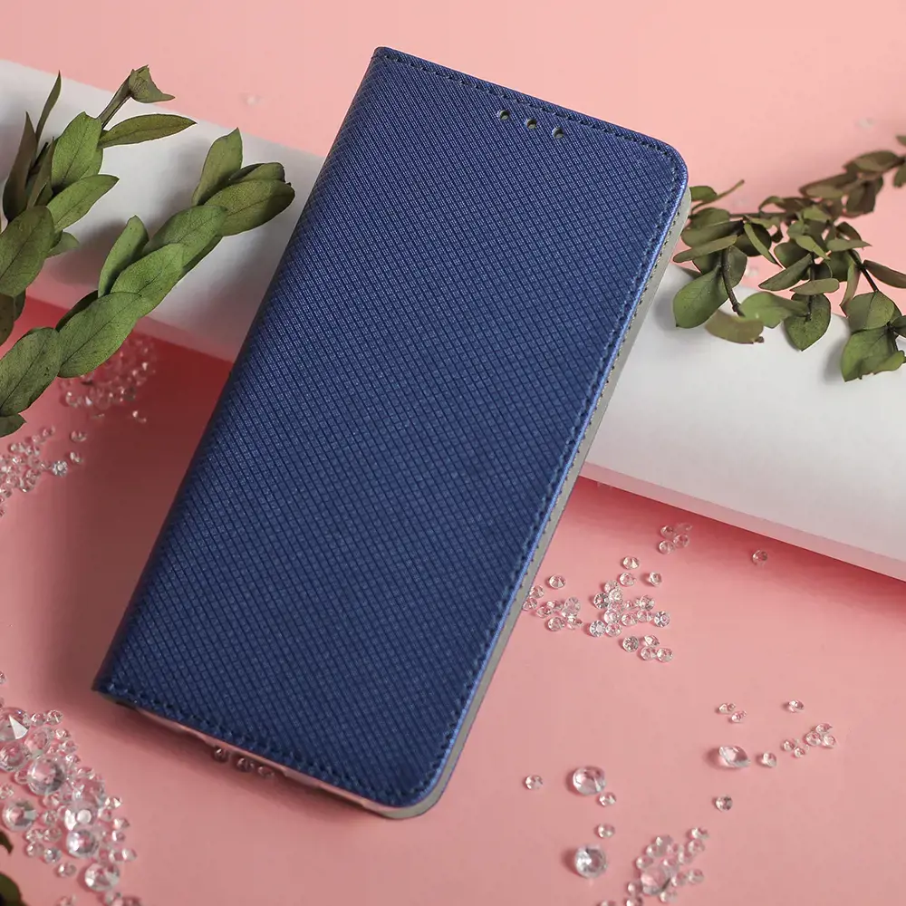 Išmanusis magnetinis dėklas, skirtas Xiaomi Redmi 12 4G / 12 5G, tamsiai mėlynas