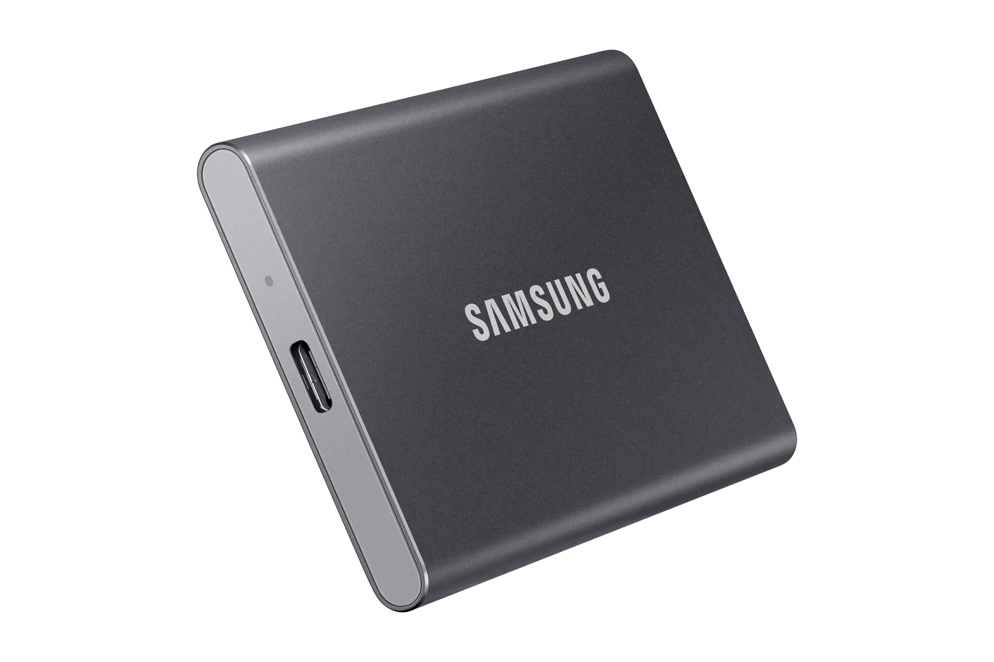 "Samsung" nešiojamasis SSD diskas T7, 1000 GB, C tipo USB, 3.2 Gen 2 (3.1 Gen 2), 1050 MB/s, apsauga nuo slaptažodžio, pilkas