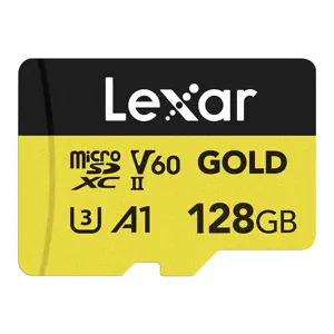 Lexar memory card microSDXC 128GB Gold UHS-II V60 A1