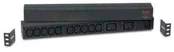 APC RACK PDU BASIC 1 U 16A 230V, pagrindinis, 0U/1U, vienfazis, horizontalus/vertikalus, juodas, 12 kintamosios srovės lizdų