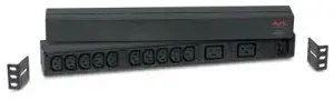 APC RACK PDU BASIC 1 U 16A 230V, pagrindinis, 0U/1U, vienfazis, horizontalus/vertikalus, juodas, 12…