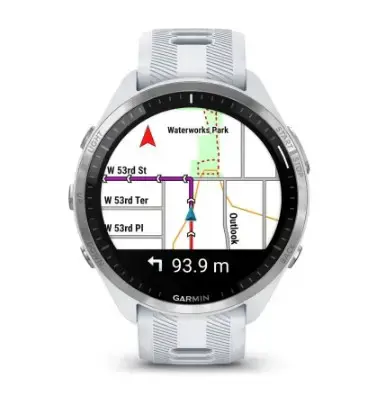 "Forerunner 965", baltos spalvos