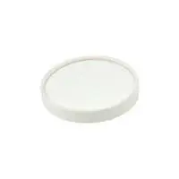 Vienkartinis dangtelis B'Green White 500 ml sriubos indeliams, popierius/PE, D 96 mm, 25 vnt