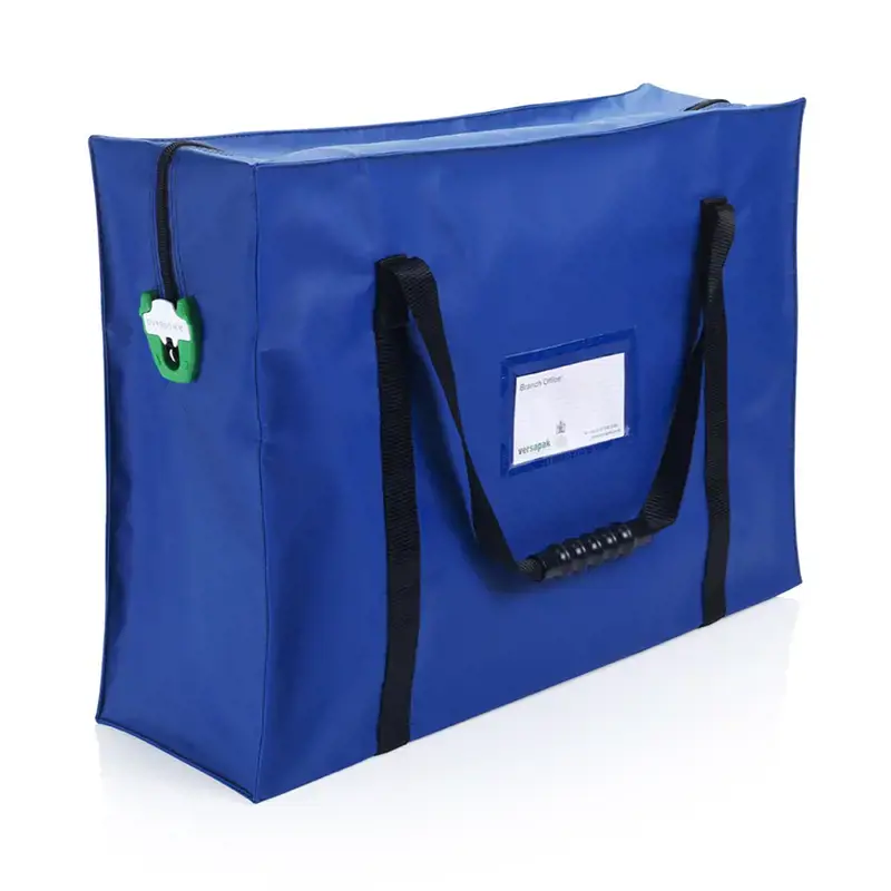 Saugus krepšys dokumentams A4, mėlyna sp.