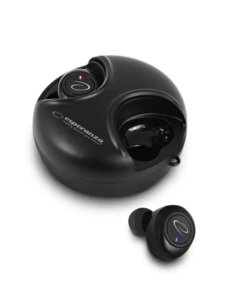 "Esperanza EH228K" "Bluetooth" ausinės į ausis TWS Black