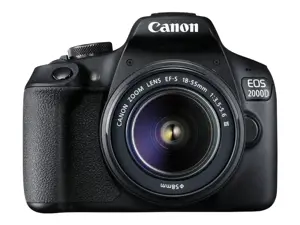 "Canon EOS 2000D" + EF-S 18-55mm f/3.5-5.6 III, 24,1 MP, 6000 x 4000 taškų, CMOS, "Full HD", juoda