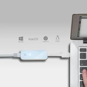 TP-LINK USB 2.0-100Mbps Ethernet tinklo adapteris 1 USB 2.0 jungtis 1 10/100Mbps Ethernet prievadas