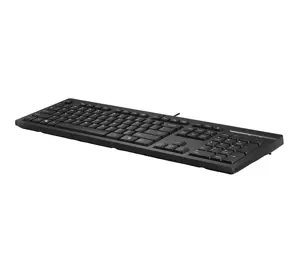 HP 125 G2 USB Wired Keyboard, Sanitizable, Copilot Key - Black - ESTONIAN
