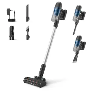 Philips 3000 series XC3032/01, Stick vacuum, Bagless, Black, Blue, Dry, Cyclonic/filtering, 80 dB