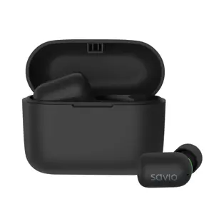 "Savio" TWS-09 IPX5 ausinės / ausinės Belaidės ausinės su "Bluetooth" juoda