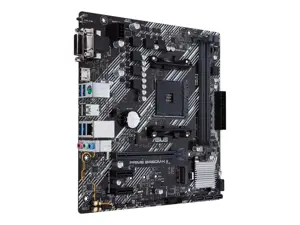 ASUS Prime B450M-K II, AMD, Socket AM4, AMD Ryzen™ 3, 2-osios kartos AMD Ryzen™ 3, AMD Ryzen™ 5, 2-osios kartos AMD Ryzen™ 5, AMD..., DDR4-SDRAM, 64 GB, DIMM