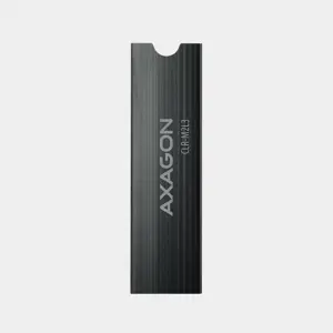 "AXAGON CLR-M2L3" pasyvusis - M.2 SSD, 80 mm SSD, ALU korpusas, silikoninės šiluminės pagalvėlės, aukštis 3 mm