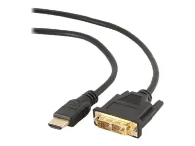 GEMBIRD CC-HDMI-DVI-0,5M Gembird HDMI-DVI kabelis su paauksuotomis jungtimis, 0,5 m