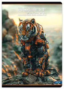 Sąsiuvinis A5 52lap. 80g ROBOT ANIMALS linija