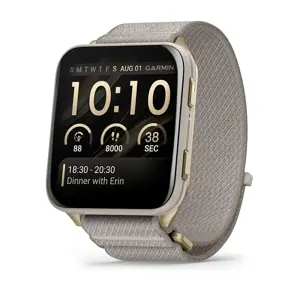 Garmin Venu X1 5.08 cm (2") AMOLED Digital 448 x 486 pixels Touchscreen Gold, Titanium Wi-Fi GPS (s…