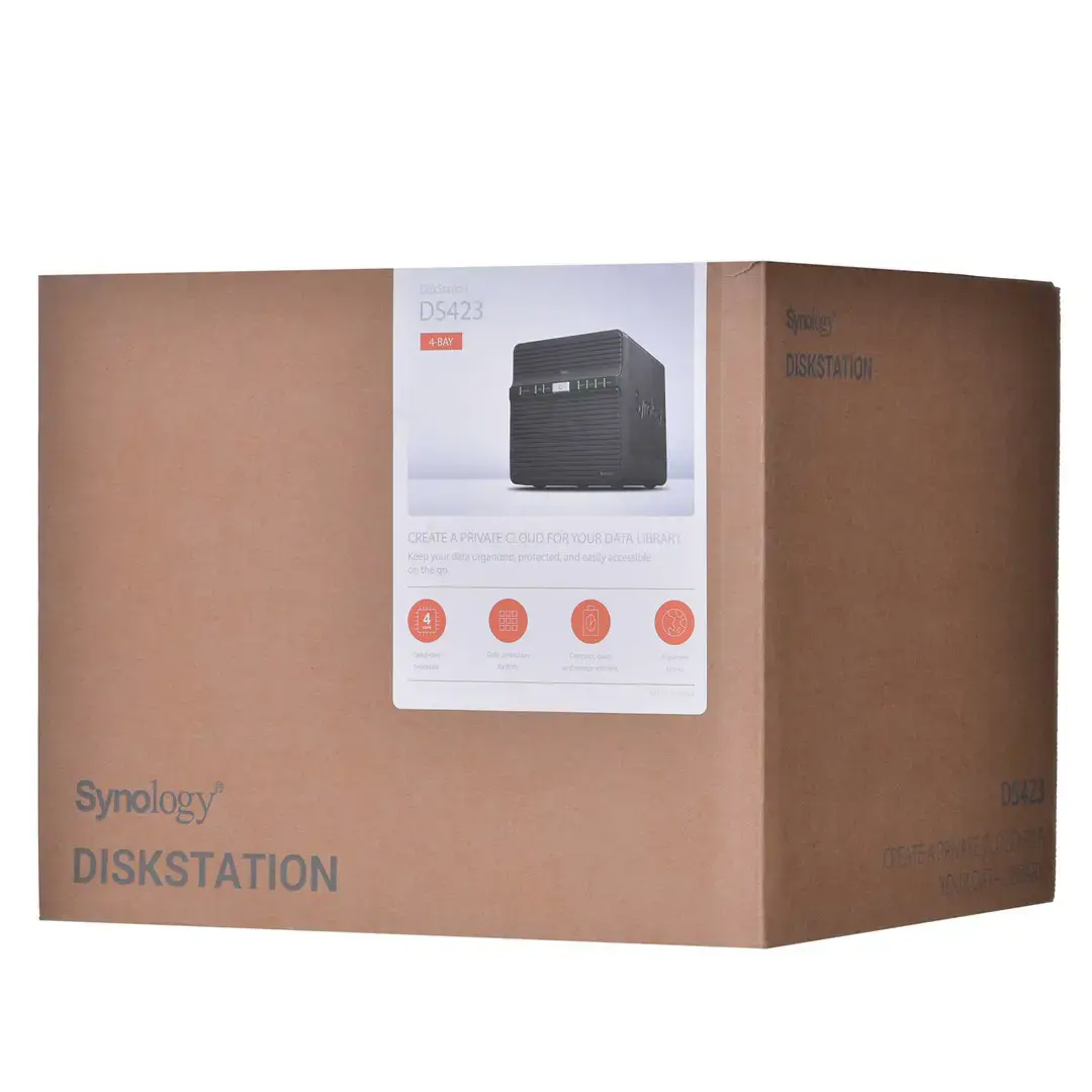 SYNOLOGY DS423 4 lizdų diskų stotis NAS Realtek RTD1619B 4 branduolių 1,7 GHz