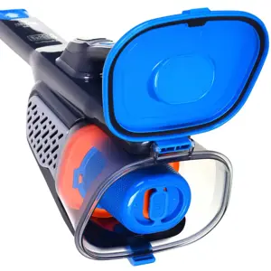 "Black &amp; Decker" BHHV520BF rankinis dulkių siurblys juodas, mėlynas, sidabrinis be maišelio