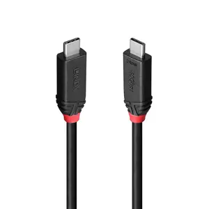 CABLE USB4 240W TYPE C 0.5M/BLACK LINE 37000 LINDY