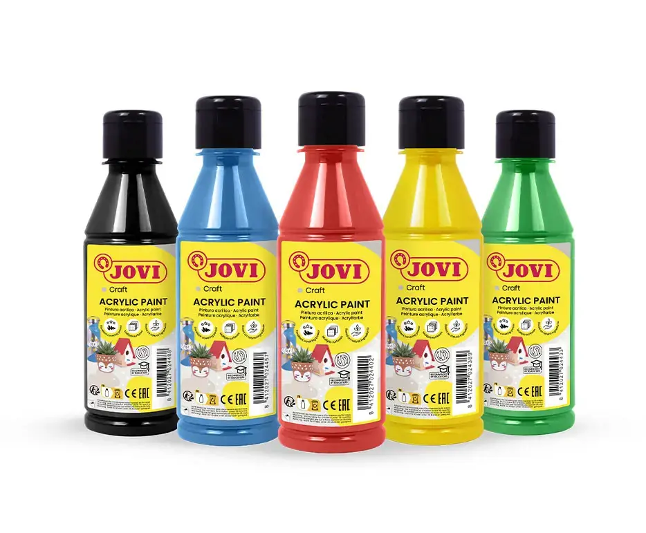 Akriliniai dažai JOVI, 250ml, žalios sp.