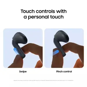 Samsung Galaxy Buds4 Belaidės ausinės Earbuds, Bluetooth, Juoda