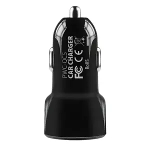 AXAGON PWC-QC5 automobilinis įkroviklis Smart 5V 2,4A + QC3.0, 30W, juodas
