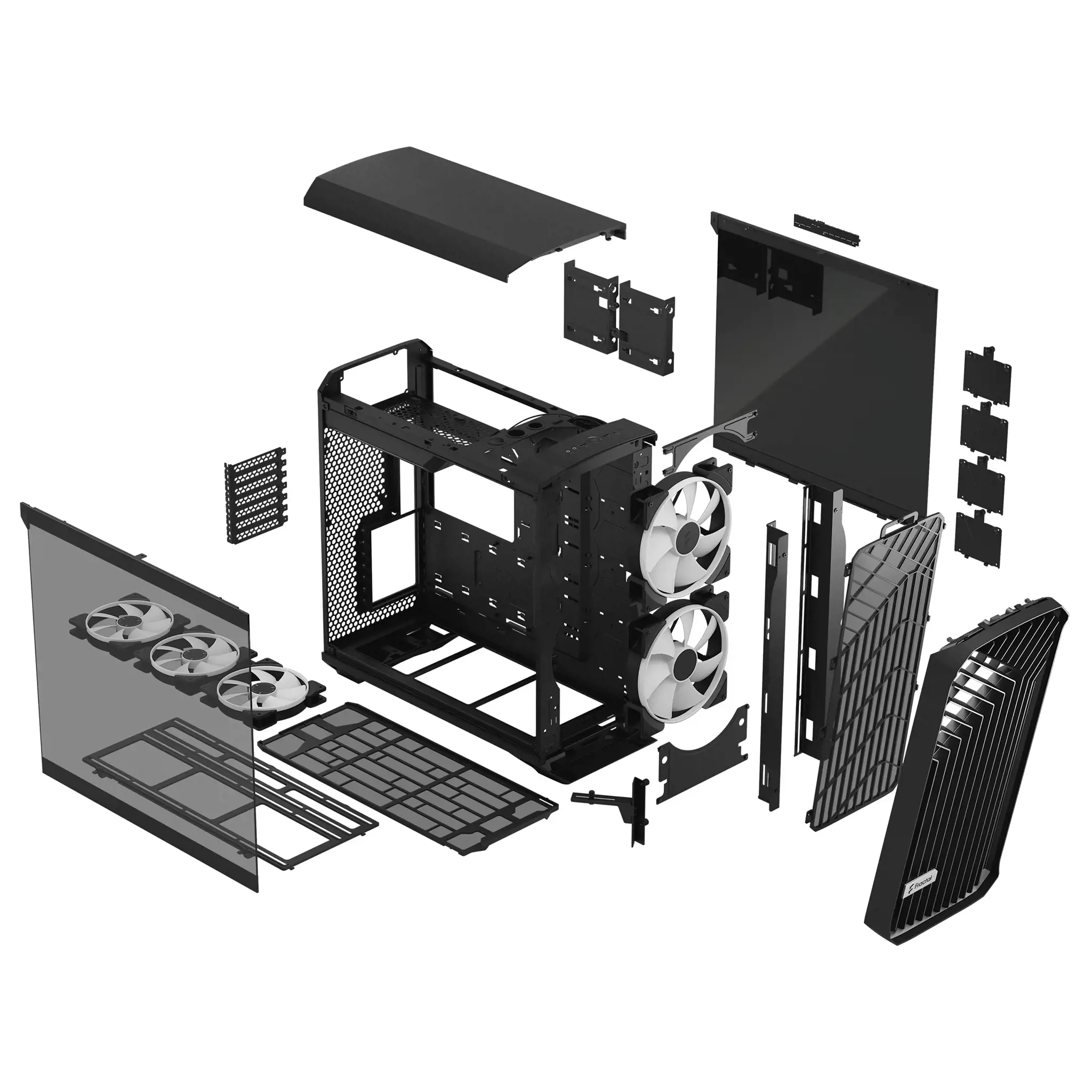 FRACTAL DESIGN Torrent Black RGB TG šviesos atspalvis