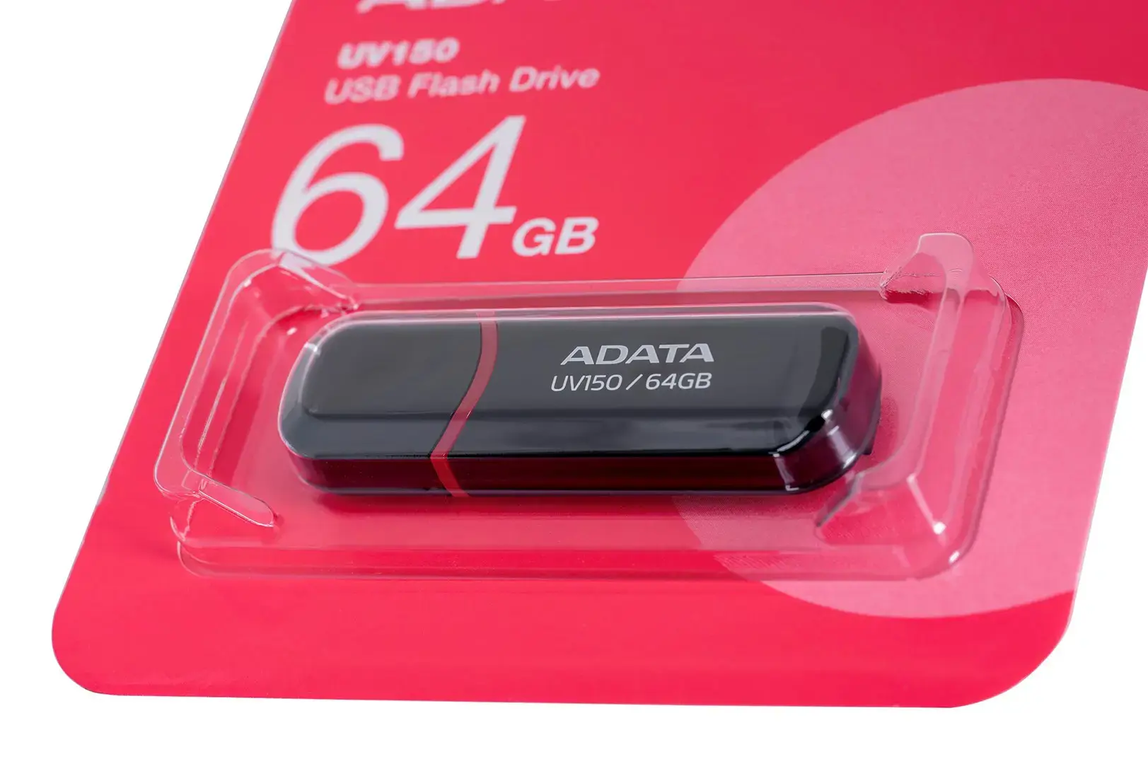 A-DATA UV150 64GB USB3.0 atmintinė juoda